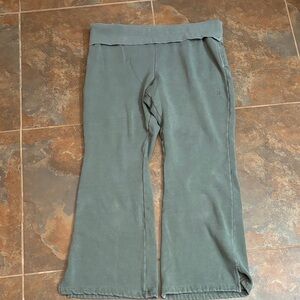 Victoria's Secret Sage Green Wide-Leg Sweatpants